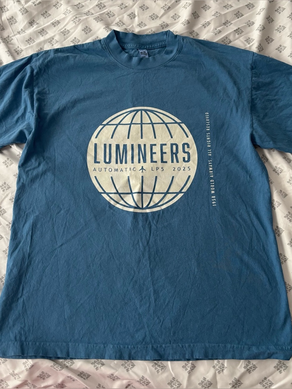 Lumineers 2025 tour merch tshirt